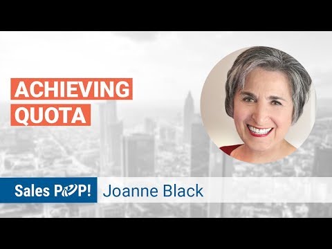 Real Factors in Achieving Your Sales Quota with Joanne Black | Sales Expert Insight Series