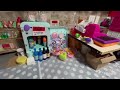 Supermarket doll set & kitchen display
