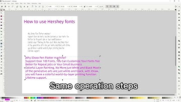 How to Use Hershey Fonts Directly with iDraw Extension