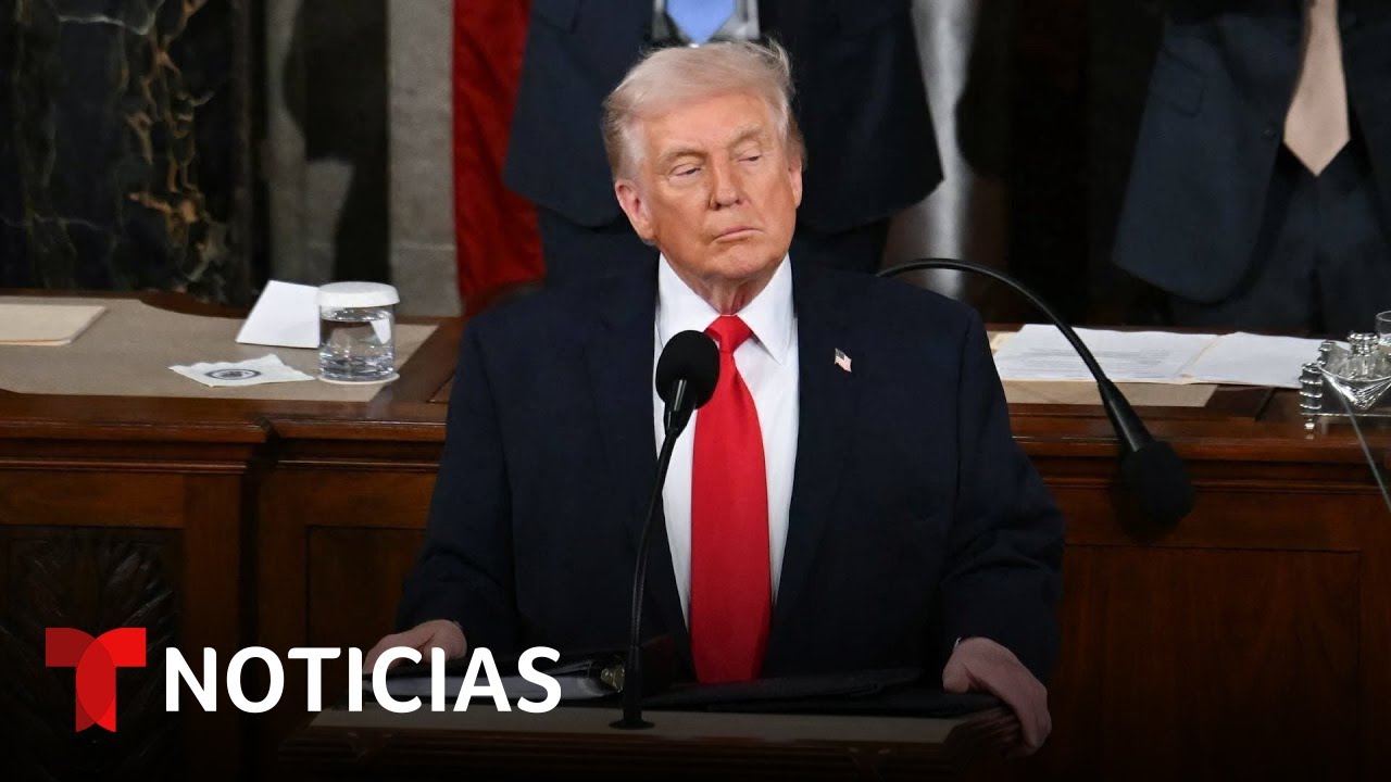 Estos fueron los momentos de tensión en el discurso de Trump | Noticias Telemundo