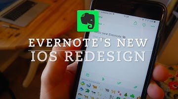 Evernote new iOS redesign overview