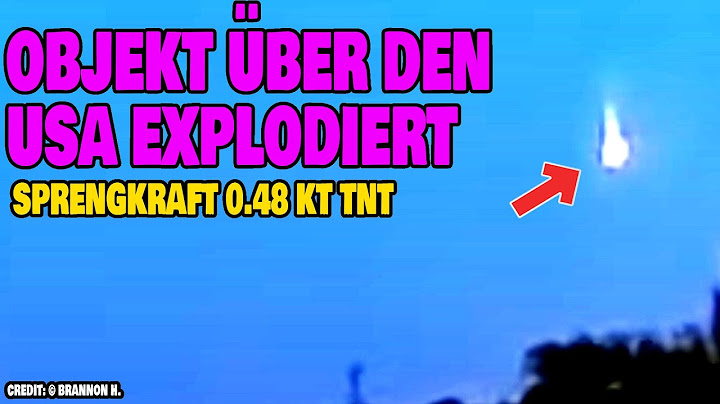 Object explodes over the USA - explosive force 0.48 kt