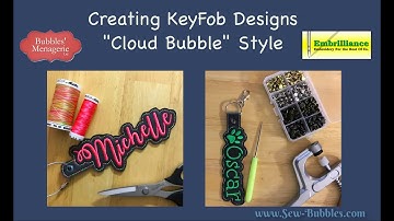 Keyfob Digitzing with StitchArtist - 3 ways to create "bubble shaped" name keyfobs