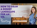 Desert Landscape Drawing: Part One, by Artist, Andrea Kirk |  The Art Chik