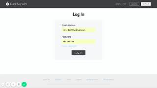 Setting Up Weather Data API (Dark Sky) screenshot 3