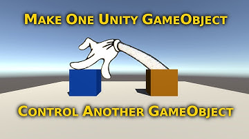 Control a Unity GameObject from Another GameObject