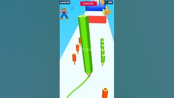 Pencil Run Gameplay LVL30 Short No 1263 #Funny moment #Video #viral #trending @Hkwin_Gaming