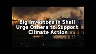 Big Investors in Shell Urge Others to Support Climate Action