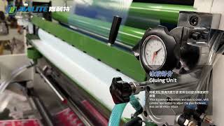 To Bangladesh Automatic Water Based Glue Lamination Machine Max Paper Sheet Size 1080x880mm