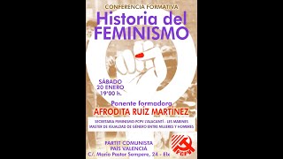 HISTORIA DEL FEMINISMO, Conferencia coloquio en Elche (Alicante/España, 20 de Enero de 2024)