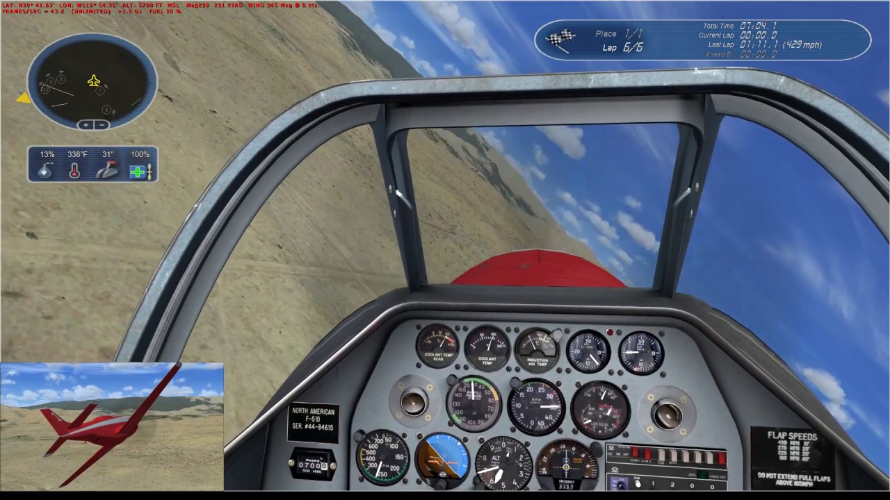 FSX Steam - Reno Air Racing Tutorial Mission - Live Stream - YouTube