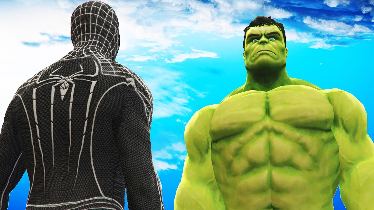 The Amazing Black Spiderman vs HULK - Epic Superheroes Battle ...