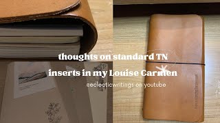 Thoughts on standard TN notebooks in a Louise Carmen cover