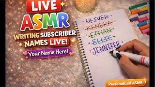 Arlene's Soft Whispers is live! ASMR Name Writing ✍🏻 screenshot 2