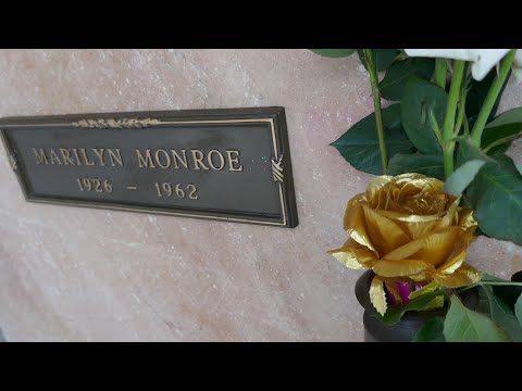 Marilyn Monroe Hugh Hefner Graves Westwood Memorial Park Los Angeles California USA February 6, 2024