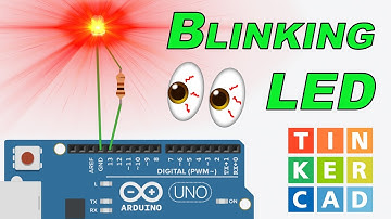 Burning out LEDs with TinkerCAD - Blinking LED experiment