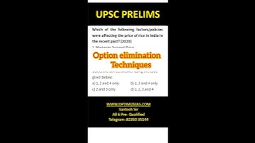 UPSC Prelims Tricks & Option Elimination Techniques #iasprelims  #iasexamprep #upsc#shorts