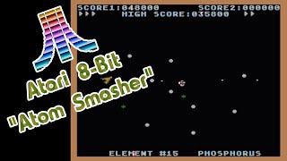 Atari 8-Bit Game Play, Atom Smasher