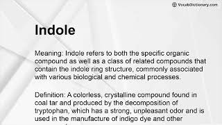 Indole Meaning