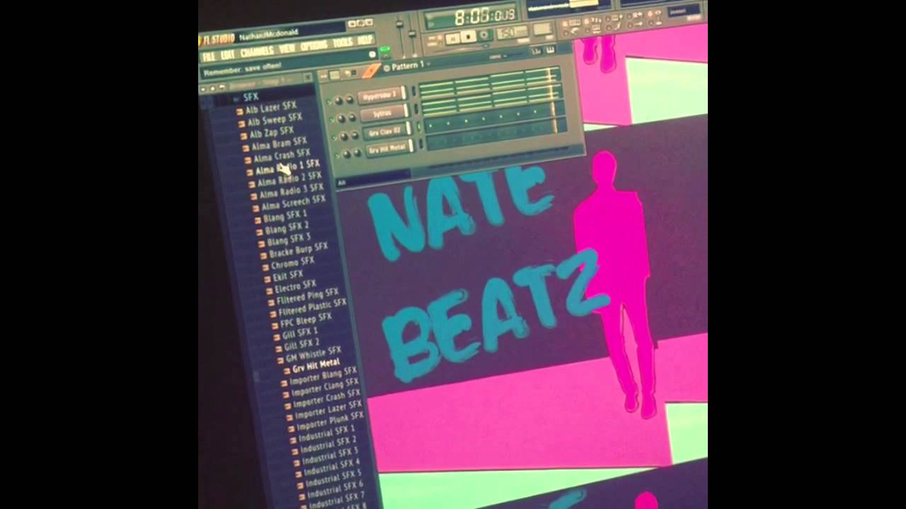 Natebeatz making a Beat on 