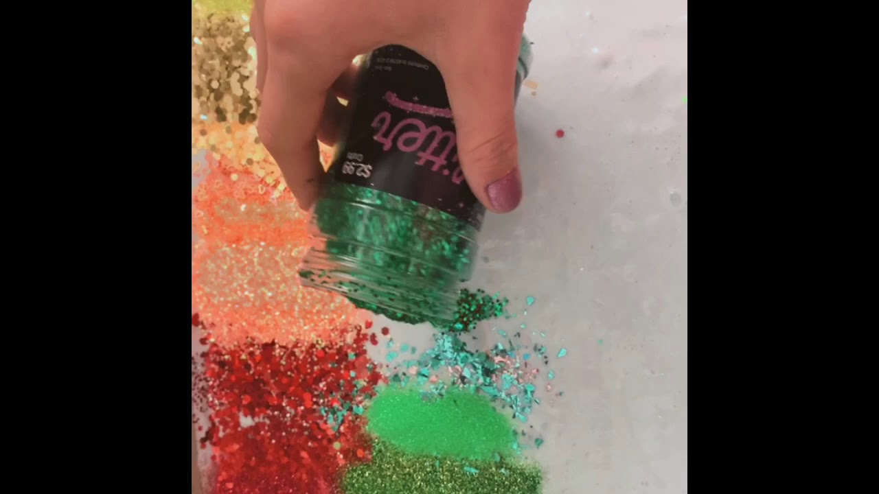 ~ | Satisfying Rainbow Glitter Slime Mashup | ~ : - )