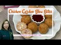 Chicken cordon bleu bites
