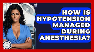 How Is Hypotension Managed During Anesthesia? - The Operating Table