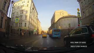 Driving in Moscow city: Черёмушки - Академический - Замоскворечье - Измайлово 04/12/2022 (4x)
