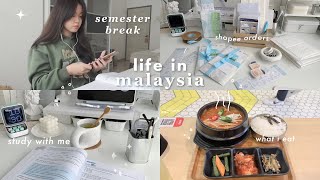 life in malaysia ️ semester break, pack orders with me, valentines day