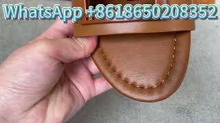 F-ENDI Baguette Leather Slides Brown #fendi #Review