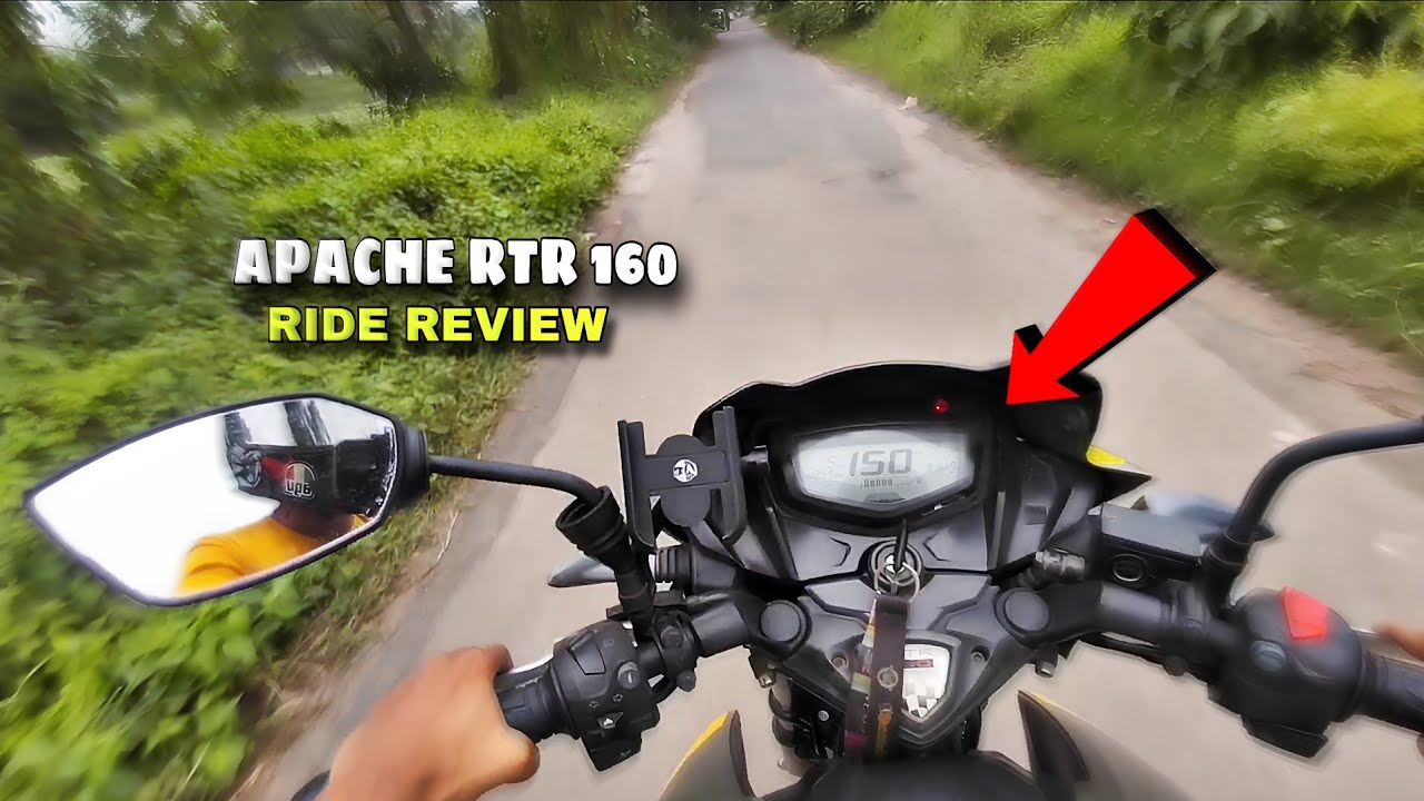 Apache Rtr 160 Riding Apache RTR 160 full ride review | Top speed 😱 Abs both side Bs6 # ...