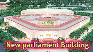 New Parliament Building With Two House Of Indian Constitutionbharat Mata Ki Jay