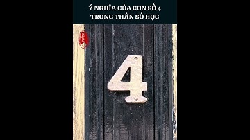 Ý nghĩa của con số 4 trong thần số học #shorts