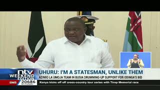 Uhuru calls on politicians to 'shake hands' as he did with Raila Odinga