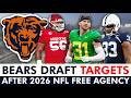 UPDATED Bears Draft Targets After 2026 NFL Free Agency