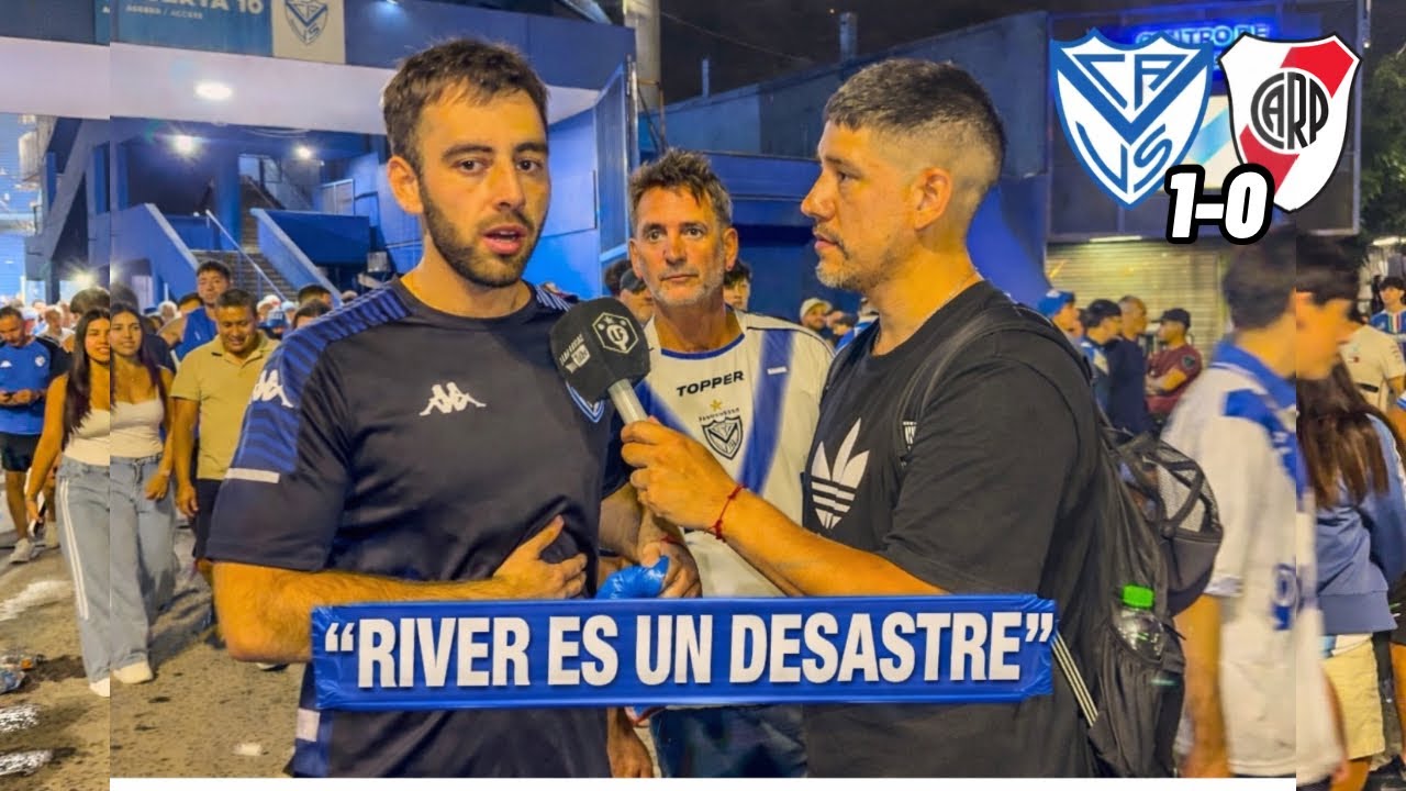 VÉLEZ 1 - 0 RIVER | REACCIÓN CON LOS HINCHAS
