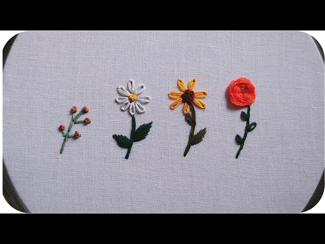 DIY Embroidery for Beginners / European Mesh Embroidery / Flowers