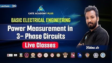 #36 Power Measurement in 3-Phase AC Circuit | Basic Electrical Engineering | By Vishnu Sir