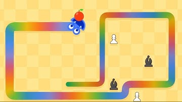 Google Snake Chess Mode - Highscore 60 apples (5 apples / Speed Slow / Size Standard)