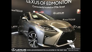 Silver 2019 Lexus RX 350 Executive Package Walk Around Review - Northeast Edmonton, AB