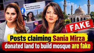 Posts claiming #SaniaMirza donated land to build mosque are fake #India #Arzookazmi