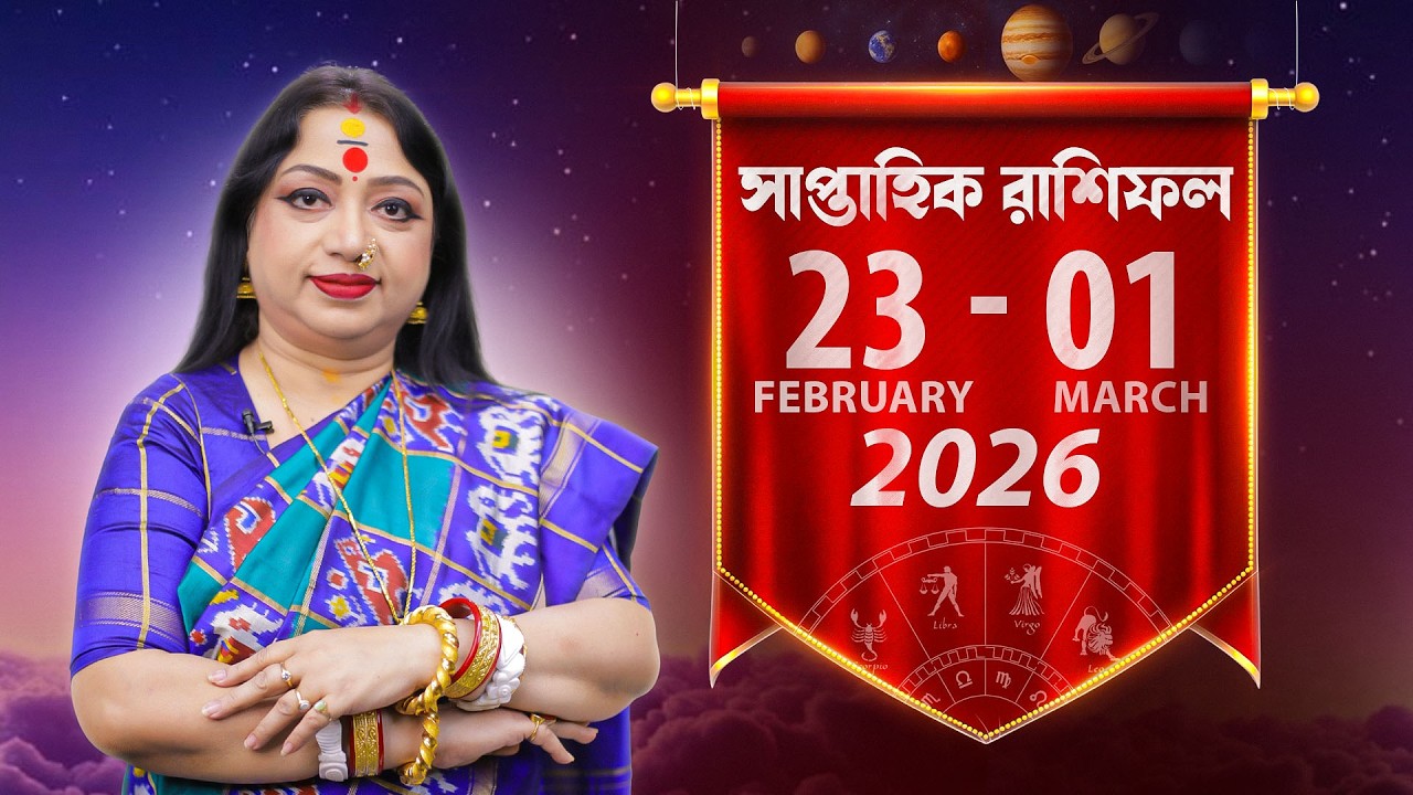 সাপ্তাহিক রাশিফল (23rd February to 1st March) I Astrologer Baishali Sarkar