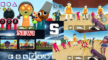 Sandbox in space updated new squid in space mode free characters sprunki pack 😱 chasing nextbots 🔥
