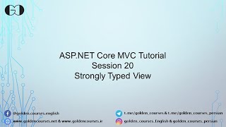 Strongly Typed View – Session 20