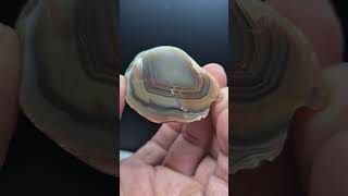 an unusually colourful agate from somewhere in Scotland