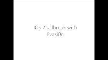 IOS 7 jailbreak with Evasi0n DOWNLOAD LINK