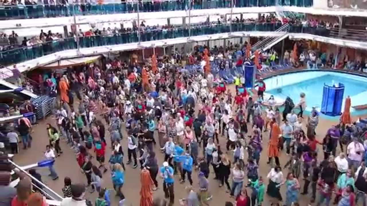 Carnival Dream Cruise Sailaway Party Cupid Shuffle YouTube