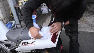 簡単なコンパウンドの使い方：バイクの磨き方