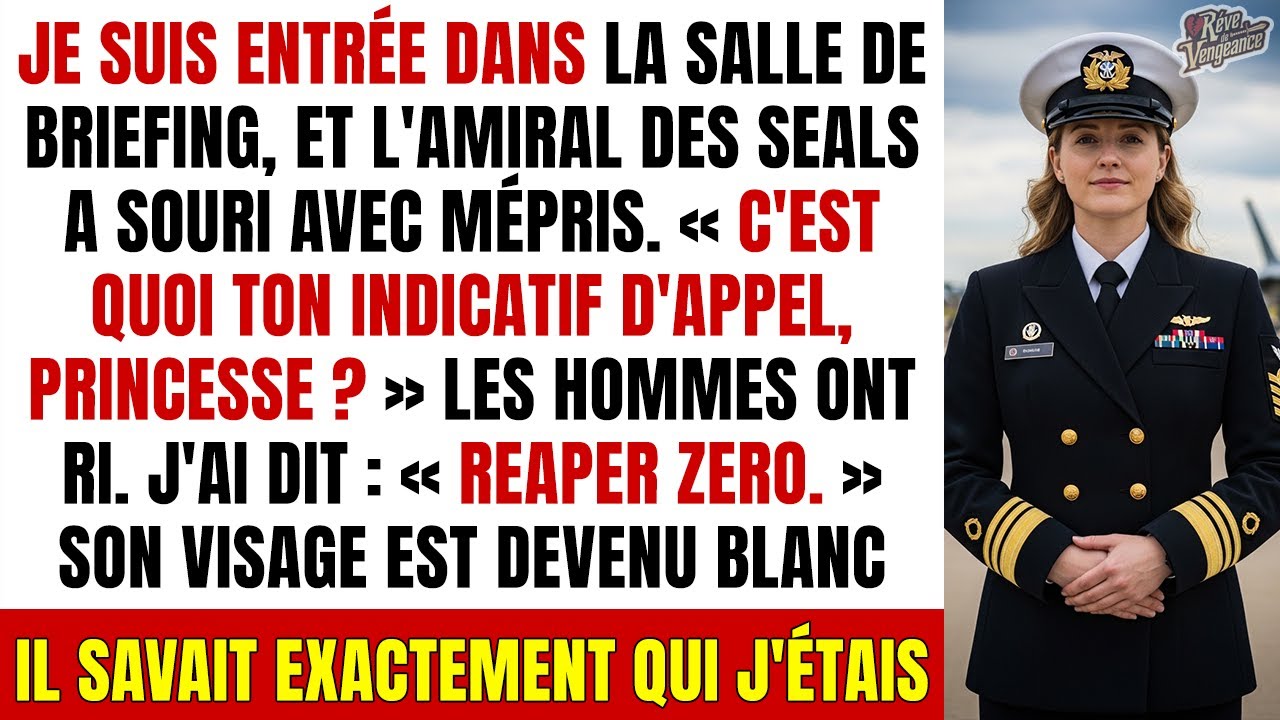 L’amiral SEAL a demandé mon indicatif en plaisantant — « Reaper Zero » l’a figé de stupeur