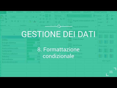 Video: Come formattare condizionale in Excel?